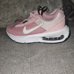 Nike Pink and White Sneakers with Cushioned Sole